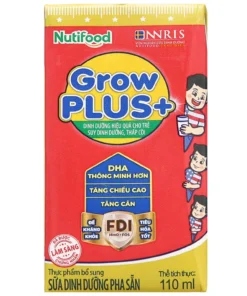 sua dinh duong pha san nutifood grow plus do 4x110ml 5