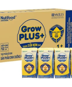 sua dinh duong pha san nutifood grow plus vang 4x110ml