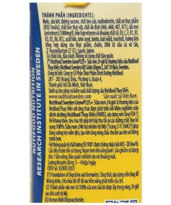 sua dinh duong pha san nutifood grow plus vang 4x110ml 8